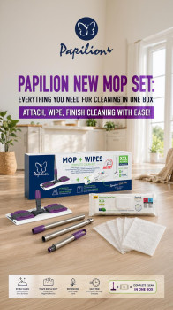 Papilion Mop + Mendil Komple Temizlik Seti