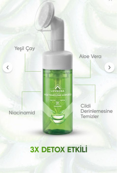 LOVECRA ALOE VERA ÖZLÜ YÜZ TEMİZLEME KÖPÜĞÜ