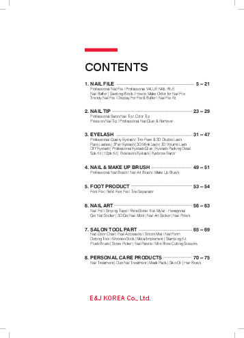 E&J Catalogue