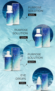 Yumuşak kontakt lens yıkama solüsyonu 60/120/360 ml stokta mevcut