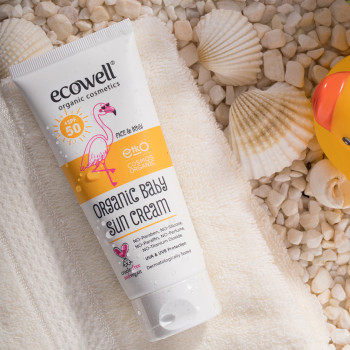 ECOWELL ORGANİK BEBEK GÜNEŞ KREMİ-50 SPF
